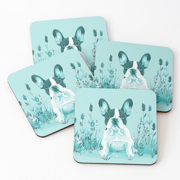 Item preview, Lavender with dog - French Bulldog designed and sold by FlowersColorful.