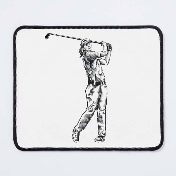 Item preview, Female Golfer Drives Ball with Precision designed and sold by RhonDesign.