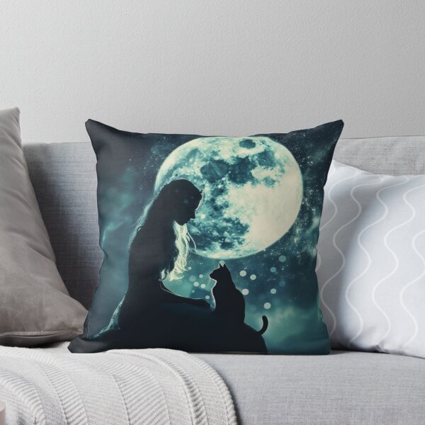 Aperçu de l'œuvre Dialogue au clair de lune - Une œuvre d'art mystique et intime créée et vendue par chi3-jp.