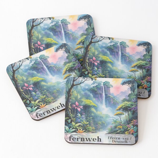 Item preview, Fernweh Deutsch German Rainforest An Ache for Distant Places Missing Places You have Never Been designed and sold by Sarcastic Narwhal.