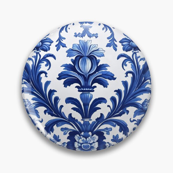 Item preview, Abstract Delfts Blue Dutch Porcelain Pattern designed and sold by TheArtOfPat.