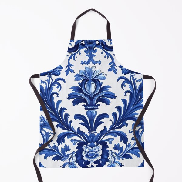Item preview, Abstract Delfts Blue Dutch Porcelain Pattern designed and sold by TheArtOfPat.