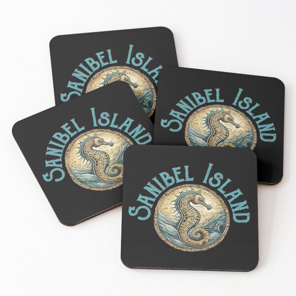 Item preview, Sanibel Island Florida Seahorse Design designed and sold by Futurebeachbum.