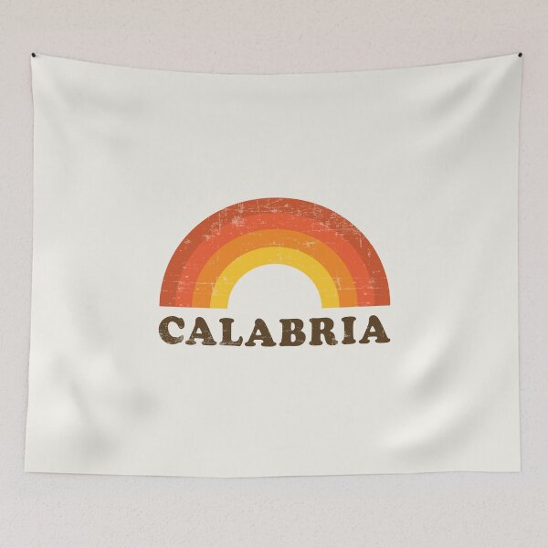 Item preview, Retro Vintage Calabria Italy Souvenir 60s Style Rainbow designed and sold by Delightfully Cynical.