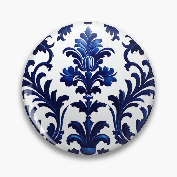 Item preview, Abstract Delfts Blue Dutch Porcelain Pattern designed and sold by TheArtOfPat.