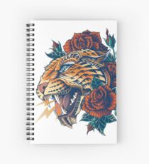Cuaderno de espiral Leopard adornado (Versión en color)