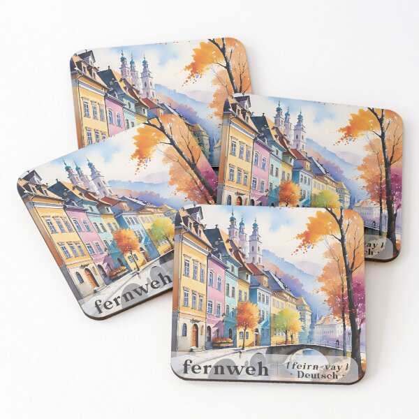 Item preview, Fernweh Deutsch German European Town An Ache for Distant Places Missing Places You have Never Been designed and sold by Sarcastic Narwhal.