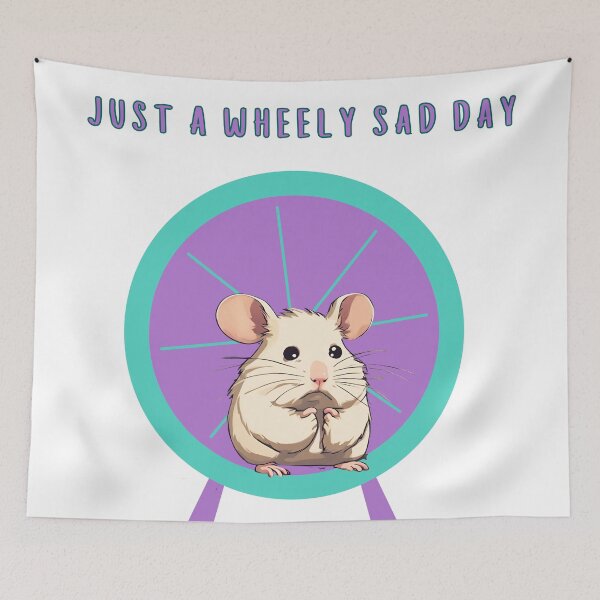 Item preview, Sad Hamster - Just a sad wheely day  designed and sold by ViLo-TStore.