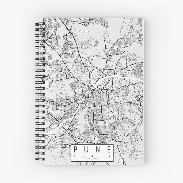 Item preview, Pune City Map of Maharashtra, India - Light designed and sold by deMAP.