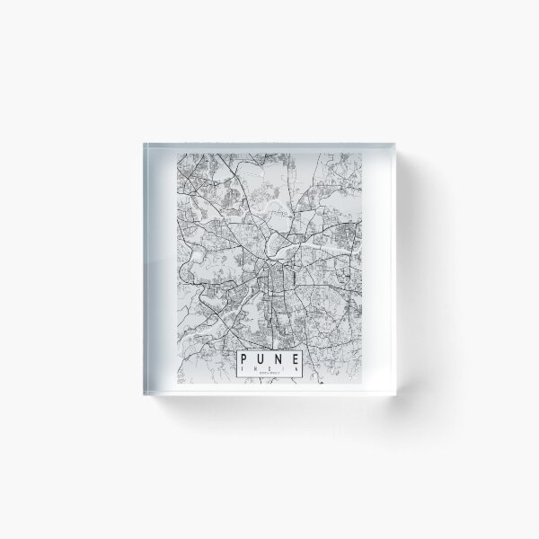 Item preview, Pune City Map of Maharashtra, India - Light designed and sold by deMAP.
