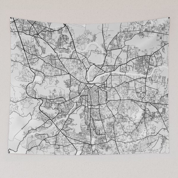 Item preview, Pune City Map of Maharashtra, India - Light designed and sold by deMAP.