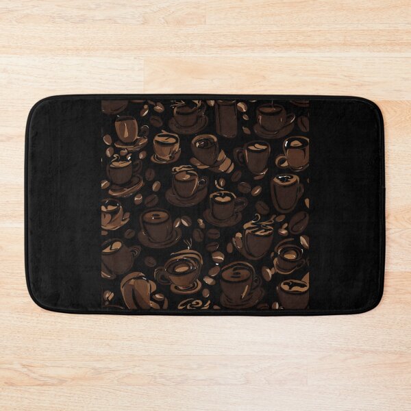 Item preview, Coffee beans and coffee cups seamless pattern designed and sold by bvdesignart.