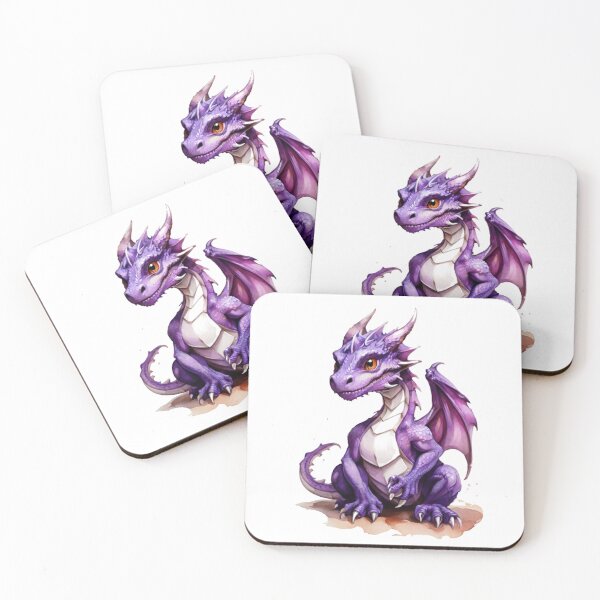 Item preview, a friendly purple dragon designed and sold by Rose Design & Photos.