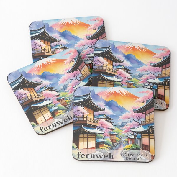Item preview, Fernweh Deutsch German Japan Tokyo Mount Fuji An Ache for Distant Places Missing Places You have Never Been designed and sold by Sarcastic Narwhal.