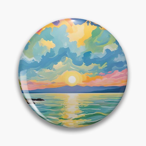 Item preview, LAKE ERIE WATERSCAPE designed and sold by PIGCASSOSAIART.