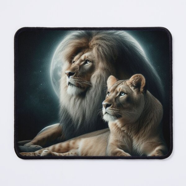 Item preview, Lion and Lioness in the light of the moon designed and sold by FireGirlinOz.