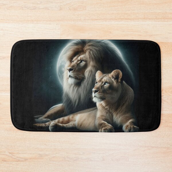 Item preview, Lion and Lioness in the light of the moon designed and sold by FireGirlinOz.