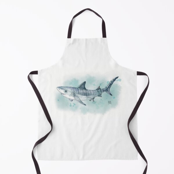 Item preview, Watercolour Tiger Shark designed and sold by lucyluart.