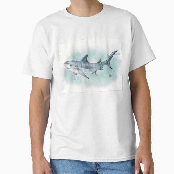 Watercolour Tiger Shark Classic T-Shirt
