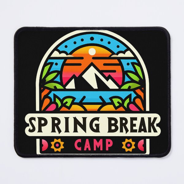 Item preview, Spring Break Camp designed and sold by Funny Vintage Stickers And T-Shirts.