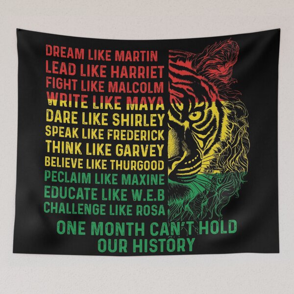 Item preview, One Month Can't Hold Our History Tiger, Black History Month, JuneteenTH designed and sold by GPODdesign.