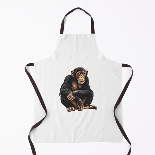 Item preview, Contemplative Chimpanzee in Thoughtful Pose designed and sold by NatureSyllabus.