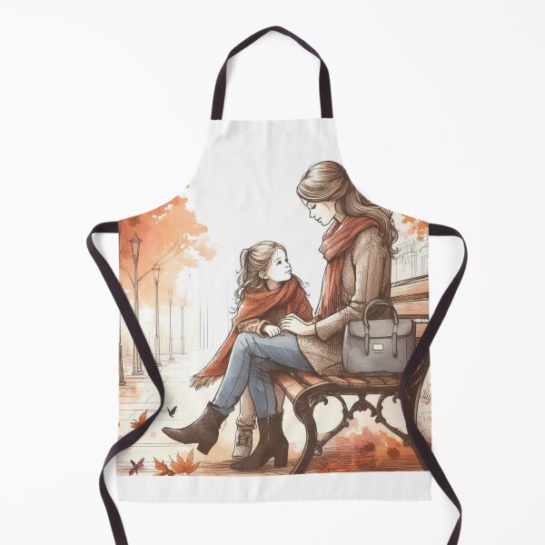Item preview, Mother and daughter sitting on a bench designed and sold by IgorNevzgliad.