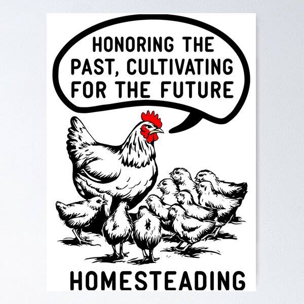 Item preview, Mother Hen with Chicks - Pastoral Farm Image designed and sold by VoyteksDesigns.