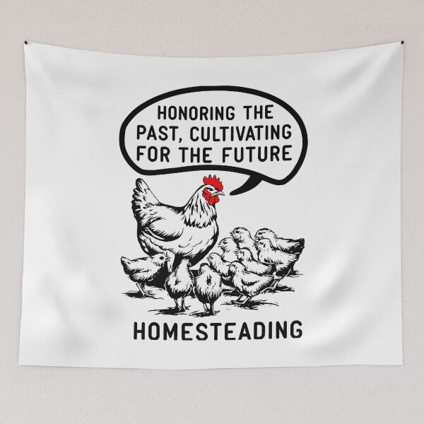 Item preview, Mother Hen with Chicks - Pastoral Farm Image designed and sold by VoyteksDesigns.