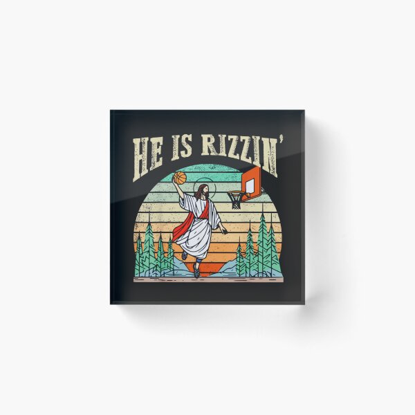 Item preview, He Is Rizzin Funny Basketball Easter Christian Religious designed and sold by THIENVT.