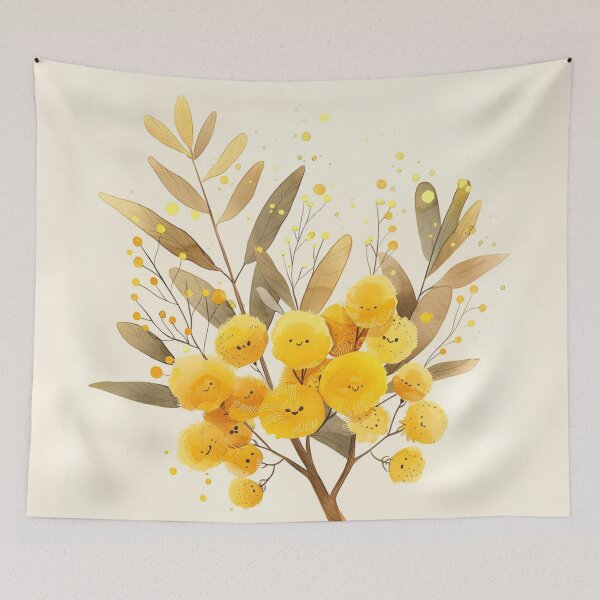 Item preview, wattle with happy smile  designed and sold by MilkyBerryShop.