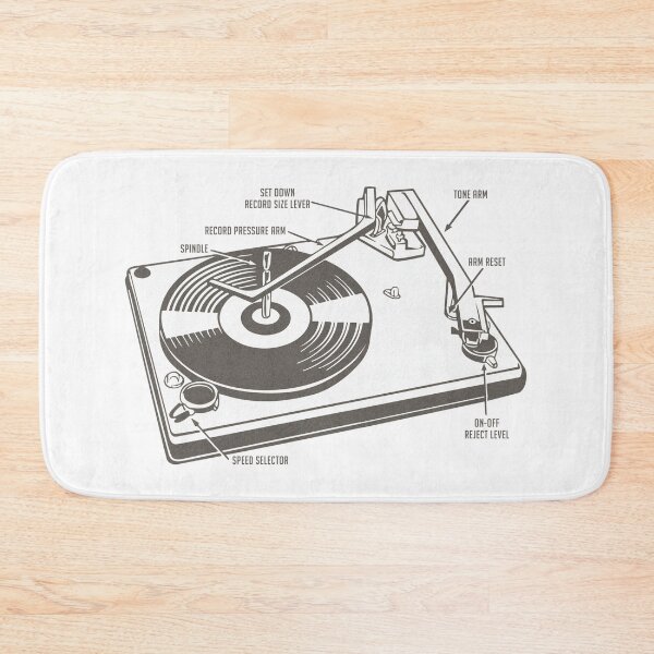 Item preview, old turntable designed and sold by DiscoKiss - Quality printing guaranteed..