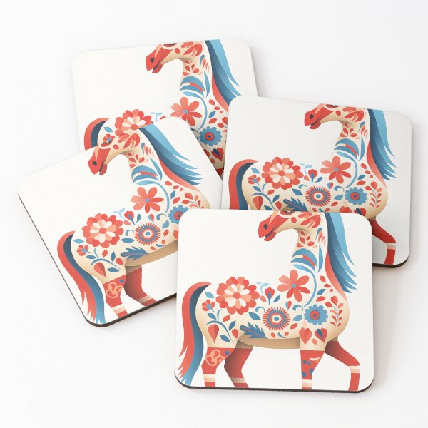 Item preview, Intricate Details of Dala Horse Art #5 designed and sold by Anuchartl.
