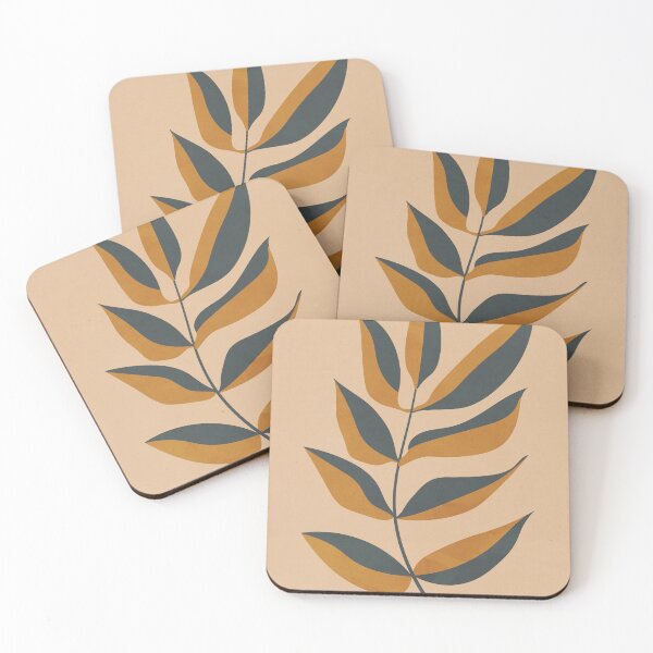 Item preview, Neutral Two Tones Leaves designed and sold by technicolorable_art.