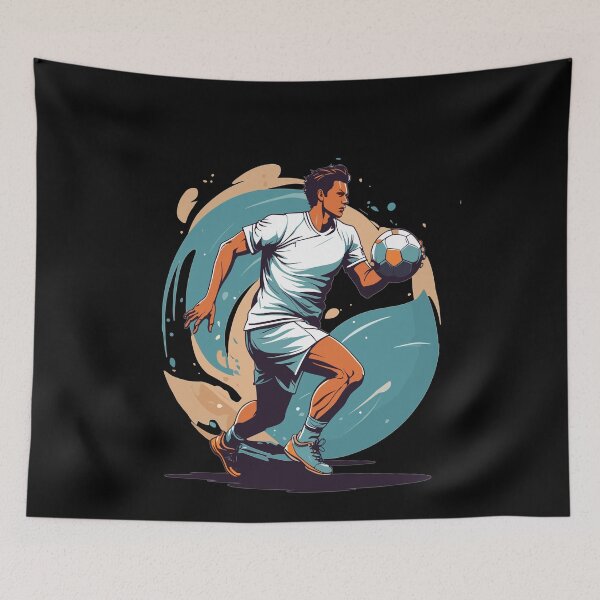 Item preview, Handball Player Streetwear Iconic Style Design designed and sold by LuminOrb.