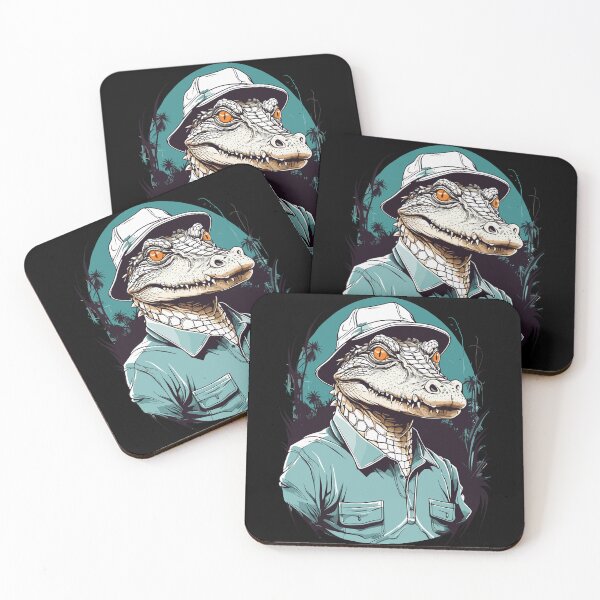 Item preview, Crocodile golfer golfer design designed and sold by LuminOrb.