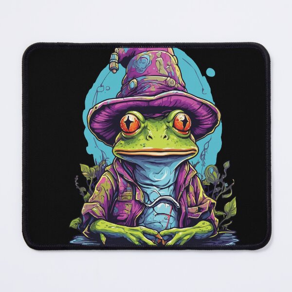 Item preview, Mystical Frog With Magic Hat designed and sold by LuminOrb.