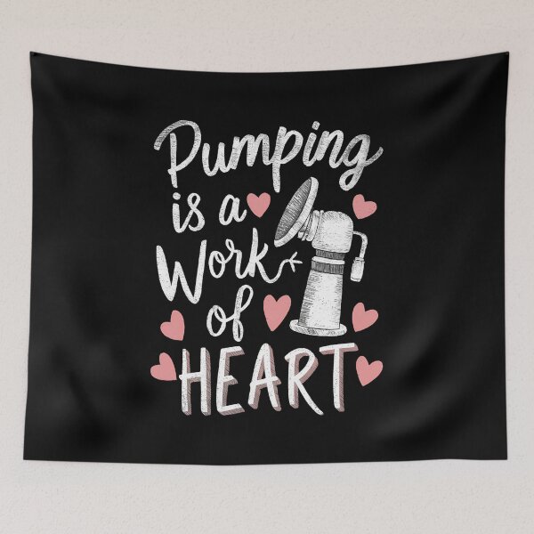Item preview, Pumping with Love Breastfeeding Design designed and sold by RuyaFab.
