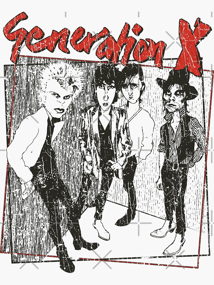 Thumbnail 3 of 3, Sticker, Generation X 1979 designed and sold by AstroZombie6669.