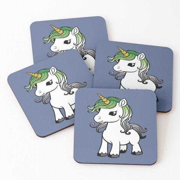 Item preview, Cute Aromantic Pride Flag Unicorn, Subtle Kawaii Aromantic Unicorn Design designed and sold by Travelslightly.