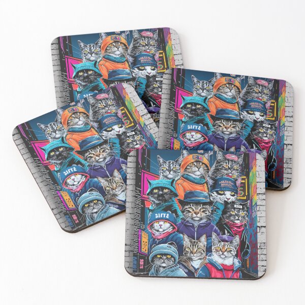 Item preview, Cat gang with style, cat gang cat designed and sold by KiffKev.