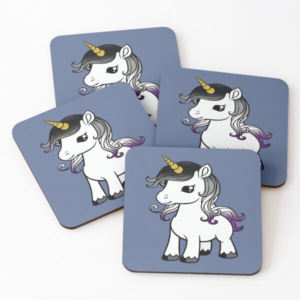Item preview, Cute Asexual Pride Flag Unicorn, Subtle Kawaii Ace Unicorn Design designed and sold by Travelslightly.