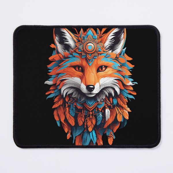 Item preview, Fox Spiritual Mandala Animal Dream Catcher designed and sold by LuminOrb.