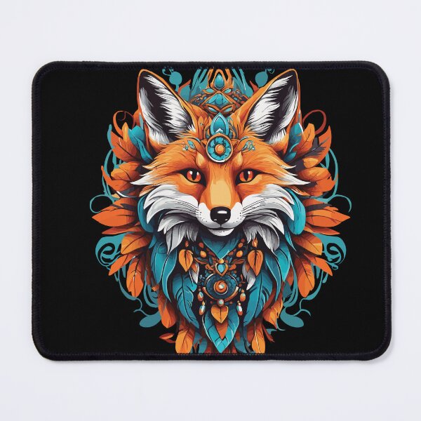 Item preview, Fox Spiritual Mandala Animal Dream Catcher designed and sold by LuminOrb.