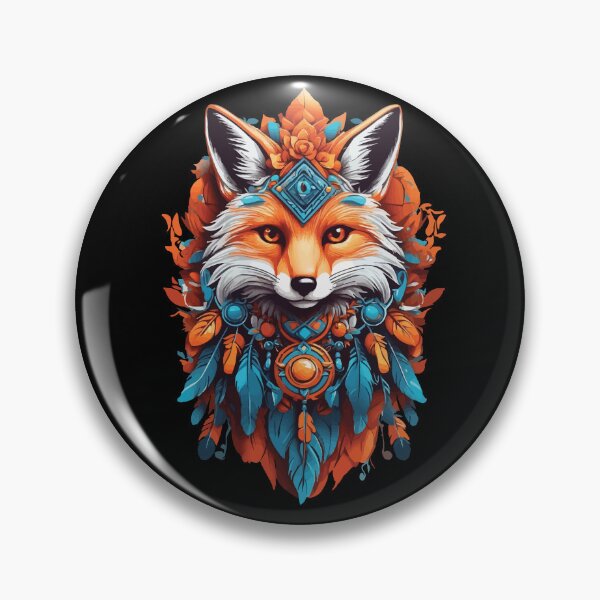 Item preview, Fox Dream Catcher Mandala Spiritual Design designed and sold by LuminOrb.