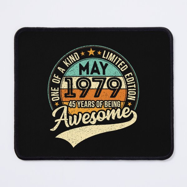 Item preview, One of a kind vintage birthday gift for the awesome 45 years old - born in MAY 1979 - 2024 birthday designed and sold by oudinmeissArt.