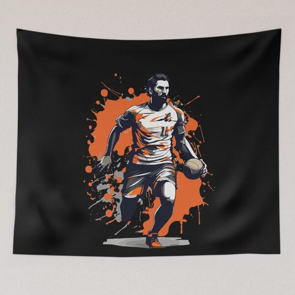 Item preview, Handball Player Streetwear Iconic Style designed and sold by LuminOrb.