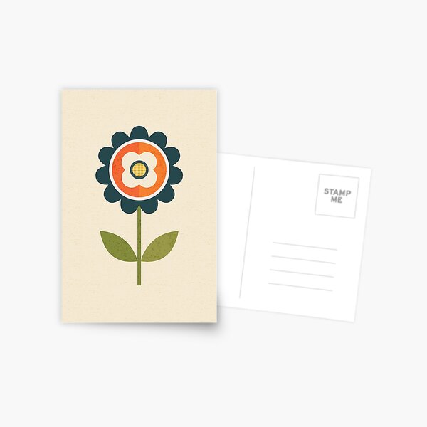 Item preview, Retro Daisy - Orange and Cream designed and sold by Daisy Beatrice.