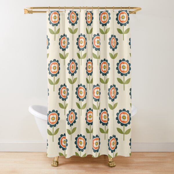 Item preview, Retro Daisy - Orange and Cream designed and sold by Daisy Beatrice.