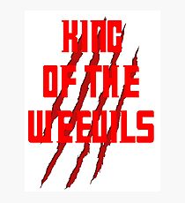 King of The Weevils (Red Words) - Torchwood Photographic Print